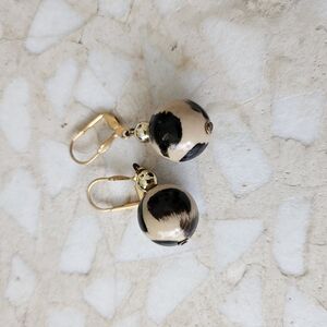 Vintage Leopard Spot Dangle Earrings 🐆Pre-owned In Good Condition♡